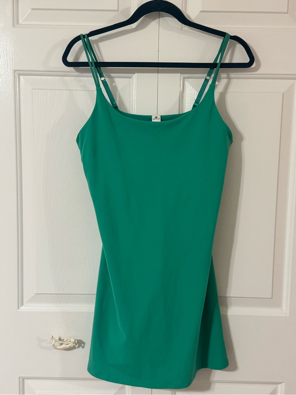 90 Degree By Reflex Emerald Green Double-Strap Mini Slip Dress